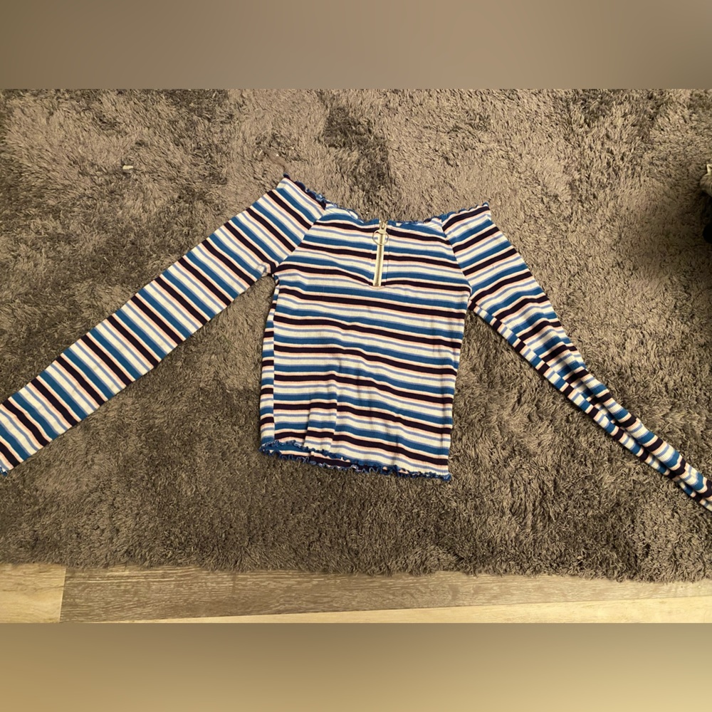 girls justice striped shirt